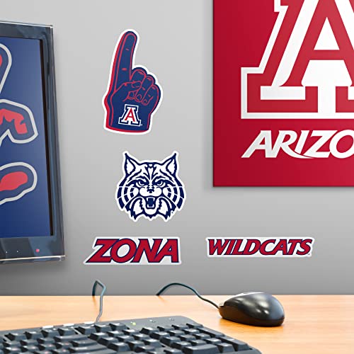 Image of University of Arizona Premium Vinyl Sticker Pack - 9 Waterproof Wildcats Decals for Laptop, Water Bottle, Tablet, Car, Skateboard & More - Officially Licensed Variety Set