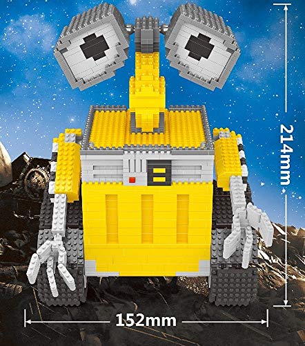 Brigamo Bausteine Roboter, Müllroboter Figur, 1701 Klemmbausteine, Nano Blocks – Bild 4
