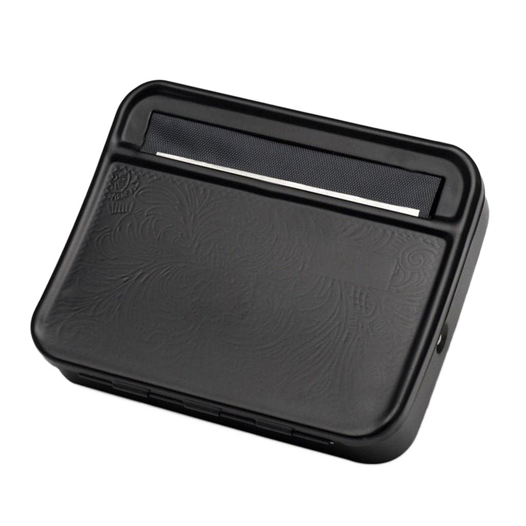VELURA Manual Tobacco Roller Box Cigarette Rolling Machine Case Metal for Smoking Black 78mm|Collectibles | Tobacciana | Lighters | Collectible Lighters|1 Piece Rolling Machine-picture-10