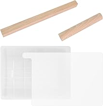 Ensemble d'outils de Fabrication de Nougat, Ensemble de Moules à Nougats Faits à la Main en Silicone, Comprenant Un Plateau de Coupe et Un Rouleau à Pâtisserie, pour Faisant du Nougat Le Chocolat