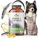 Omega 3 Fish Oil for Dogs, 250 Capsules, Medium, Large Canine DHA EPA Pet Supplement for Joint Health, Arthritis, Healthy Coat, Hotspots, Shedding, Inflammation, Anti Aging, 500 mg - Strawfield Pets