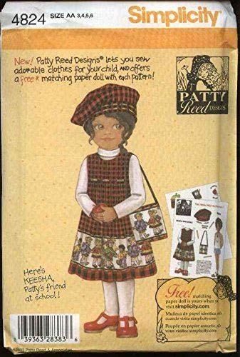 Patron Simplicity 4824 pour coudre de jolies robes de rentrée fille 5-8 ans