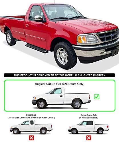 Estribos Tuxtreme Black para Ford F150/F250LD 1997-2003 miniatura 2