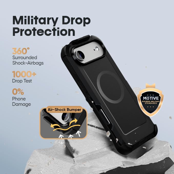 MOTIVE Heavy Duty Case for iPhone Air, Belt Clip Holster | 6.5" - image 3