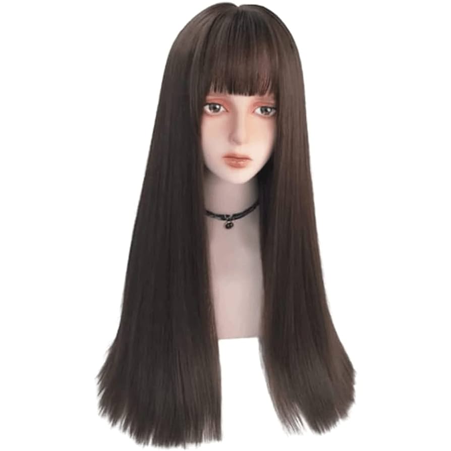 Amazon.co.jp: かつら 60CM/24IN ウィッグ ロング ストレート