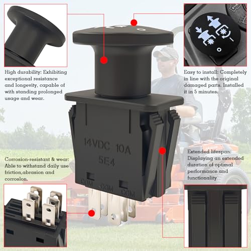 Interruptor de embrague Toro TimeCutter Z4200 Z4220 Z5000 pieza 93-9998 6