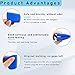 Ziciner Car Handbrake Cover, Elastic Anti-Slip Silicone Auto Handbrake Shifter Protector, Comfortable Handbrake Grip Decoration for Men Women, Universal Vehicle Interior Accessories (Blue)