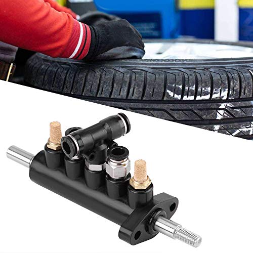 Image of Foot Control Air Valve, Aluminum Alloy Air Control Valve Foot Pedal Valve for Tire Changer Machine Supplies Tool Type A(#3), Black and Silver