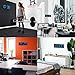 CHKOSDA LED Large Digital Wall Clock, Oversize Wall Clock with 6” Numbers, Remote Control Count up/Countdown Timer Clock, Auto Dimmer, Big Calendar and Thermometer(Ice Blue)