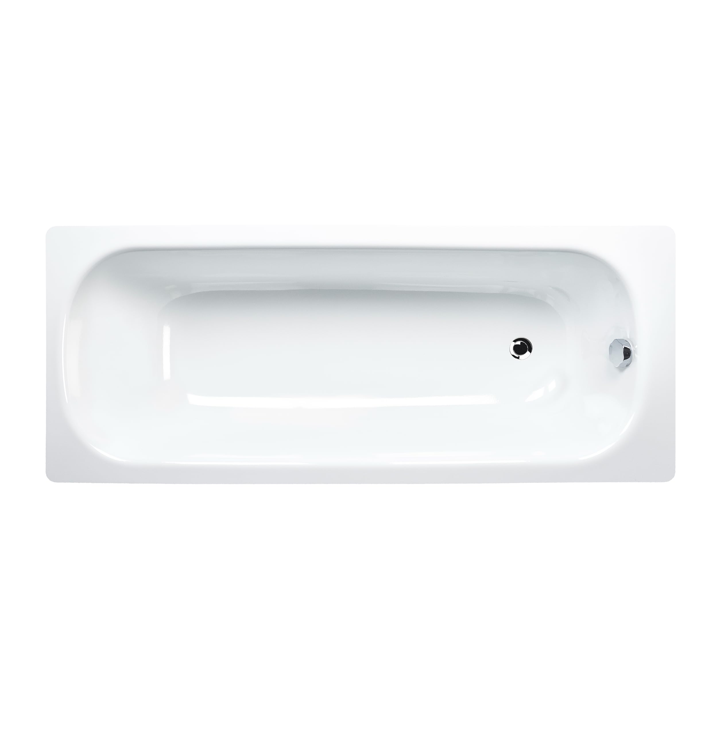 JACOB DELAFON Bañera de acero 150x70 cm rectangular PREVIRA Antideslizante Desagüe incluido Color Blanco Máxima higiene Fácil limpieza y mantenimiento E5P51G-00