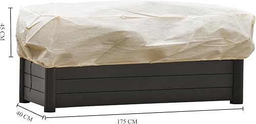 Miniatura 8 de DINGBAI Plant Frost Cover, Rectangular Planter Plant Winter Frost Blanket, Plant Frost Tree Cover Bag with Zip Drawstring, Reusable Frost Fabric for