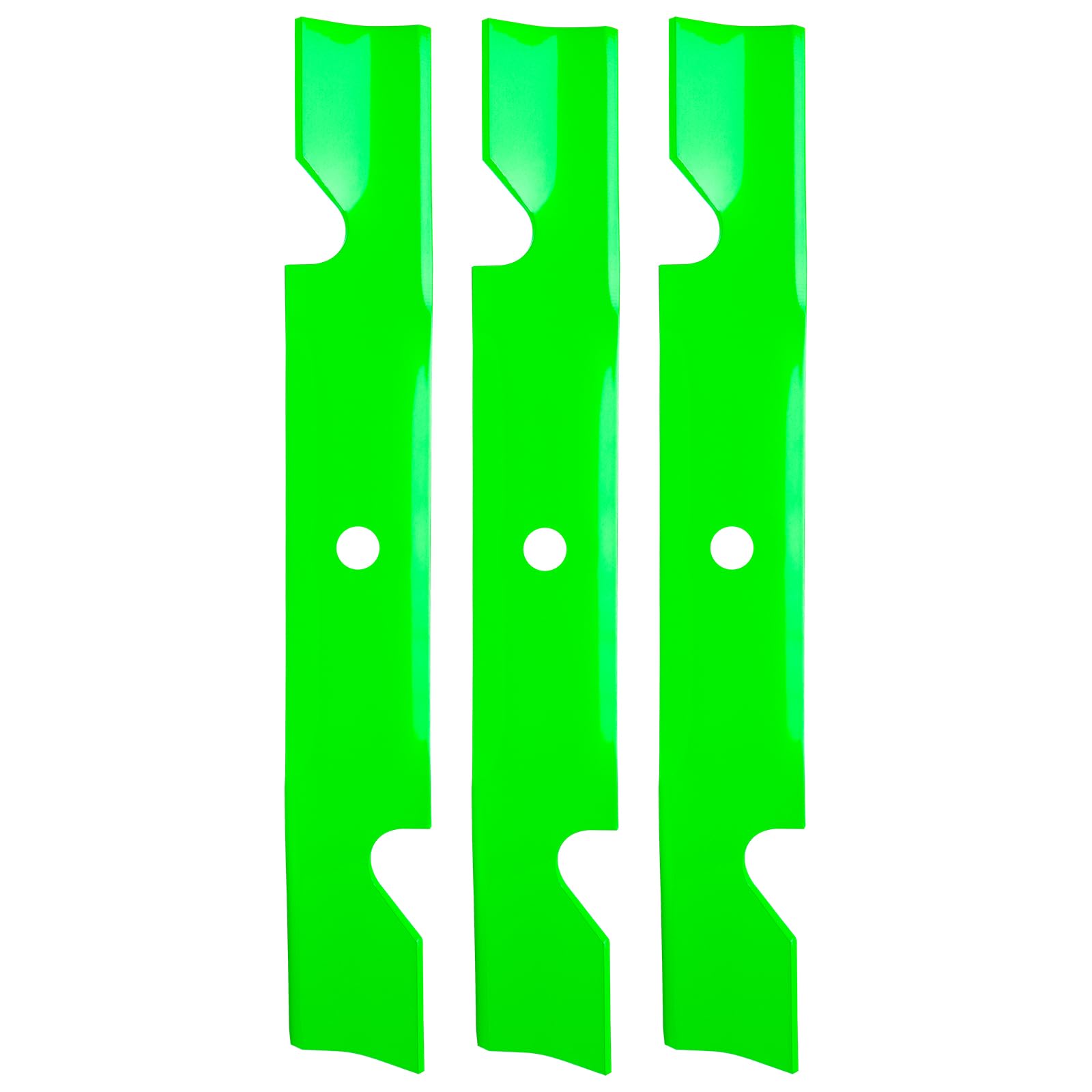 Paquete de 3 cuchillas de cortacésped sustituyen a 117-7277-03 compatible con la plataforma de corte de tiempo HD de 48 pulgadas (elevación alta)