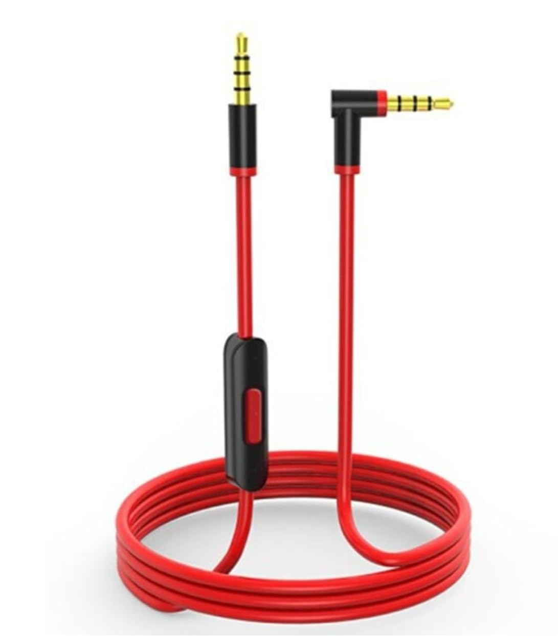 KaressoriesReplacement Audio Cable Aux Cable | 1.4 Meters with Inline Microphone and Control | Compatible with Beats by Dr Dre Headphones Solo Studio Pro Detox Wireless Mixr Executive Pill