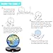 Floating Globe, Magnetic Levitating Globe with LED Light, 360° Rotating Geographic Globe World Map for Home Office Decor, Cool Tech Gift for Kids, Teacher, Husband, Colleague..