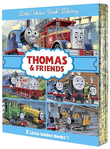 Image of Thomas & Friends Little Golden Book Library (Thomas & Friends): Thomas and the Great Discovery; Hero of the Rails; Misty Island Rescue; Day of the Diesels; Blue Mountain Mystery