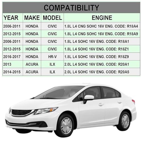 Image of VS50741R Engine Valve Cover Gasket Set Fit for 2006-2015 Honda Civic for 2016-2017 HR-V for 2013-2015 Acura ILX 1.8L 2.0L L4 12341RNAA01