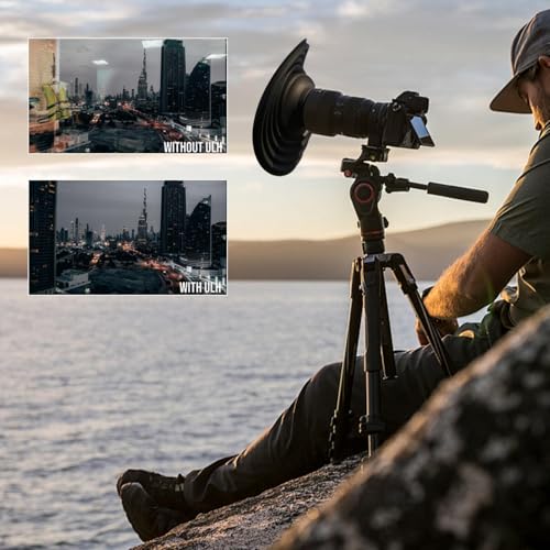 Parasol de silicona flexible compatible con objetivos de cámaras fotográficas 5