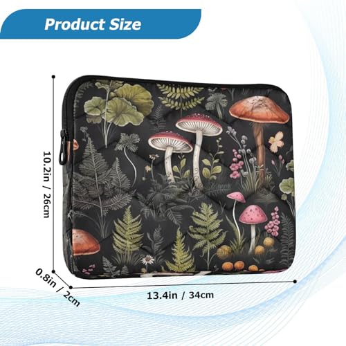 Funda para portátil 13-14 pulgadas con diseño de hongos forestales miniatura 3