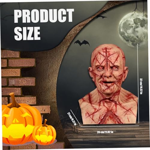 Masque Halloween réaliste ventilé pour éviter la buée et la chaleur - 6