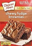 Duncan Hines Chewy Fudge Brownies 18.3oz Family Size - 2 Boxes
