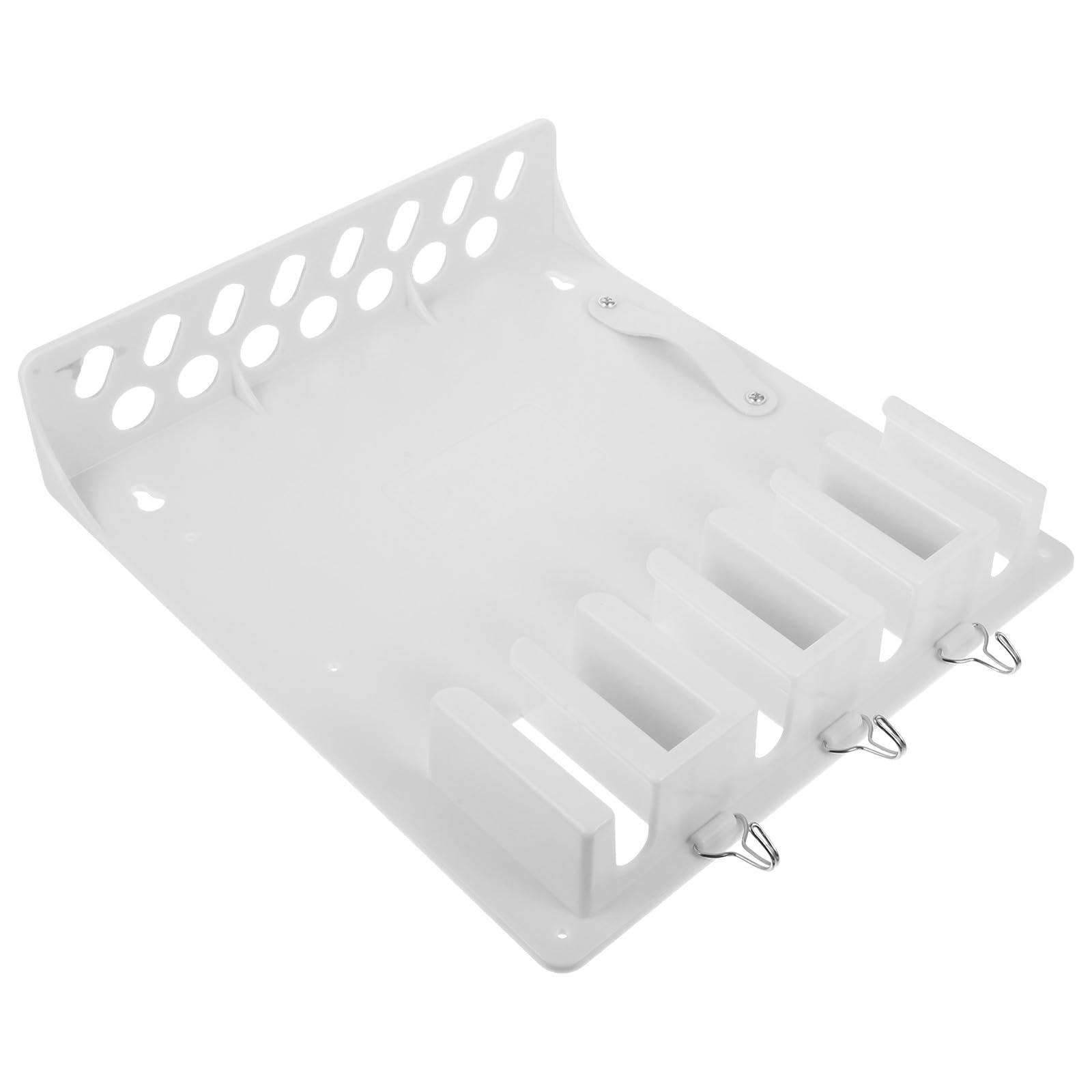 Abaodam Soporte Blanco de Plástico Pared para de Cortapelos o Organizador y Montaje para Herramientas en de Peluquería de Espacio Salón Trabajo