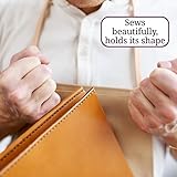 Vinyl Leatherette Fabric, Fire Retardant, Waterproof Upholstery Material, Faux Leather Sheets for Chairs, Bookbinding, 55 Inch Wide, Black Fabric, 1 Metre - Image 5