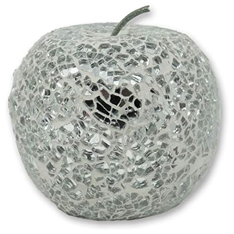 Angraves Mosaic Glass Silver Apple Bowl Cover