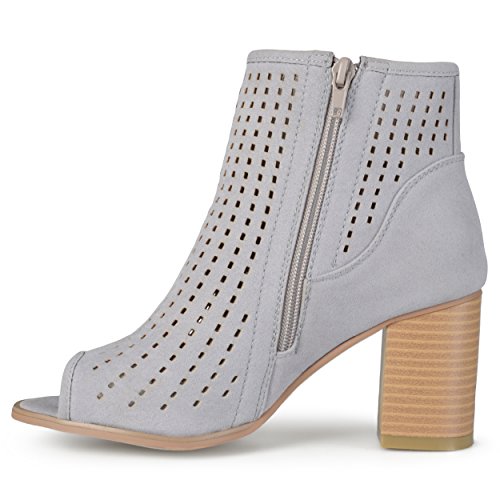 Brinley Co Bota feminina Echo Ankle Boot, Cinza, 9