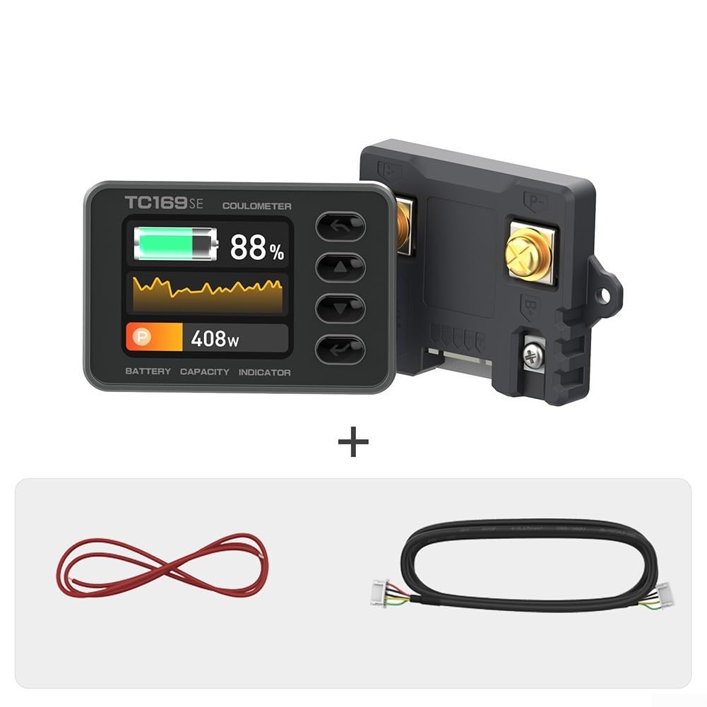 Farbdisplay Coulometer 6-60V Echtzeit-Kurve(A)