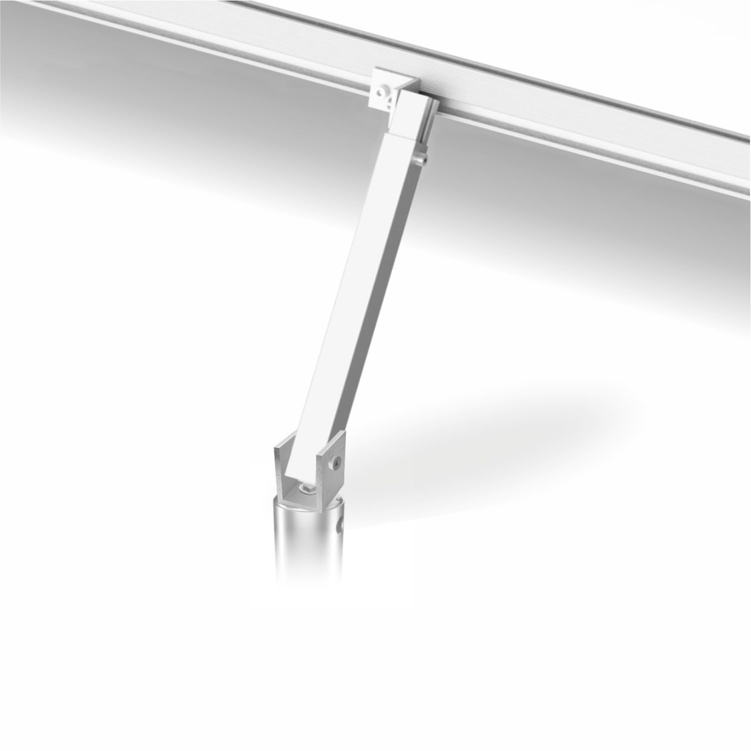 NEU! MAXERIO 60 cm 4er PV-Set Schraubfundamente inkl. PV-Winkel; Ø 60 x 2; M12 (MIT Halterungen)