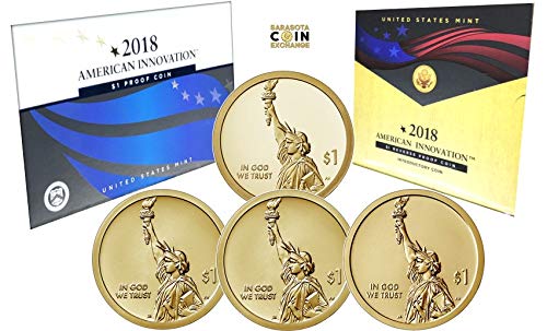 2018 Various Mint Marks Innovation 2018 American Innovation 4 Coins Total Uncirculated