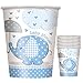 Unique Industries Umbrellaphants Blue 9 oz Cups (8 Count)