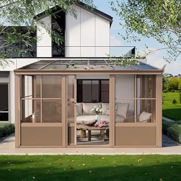 enclosed pergola attached to house