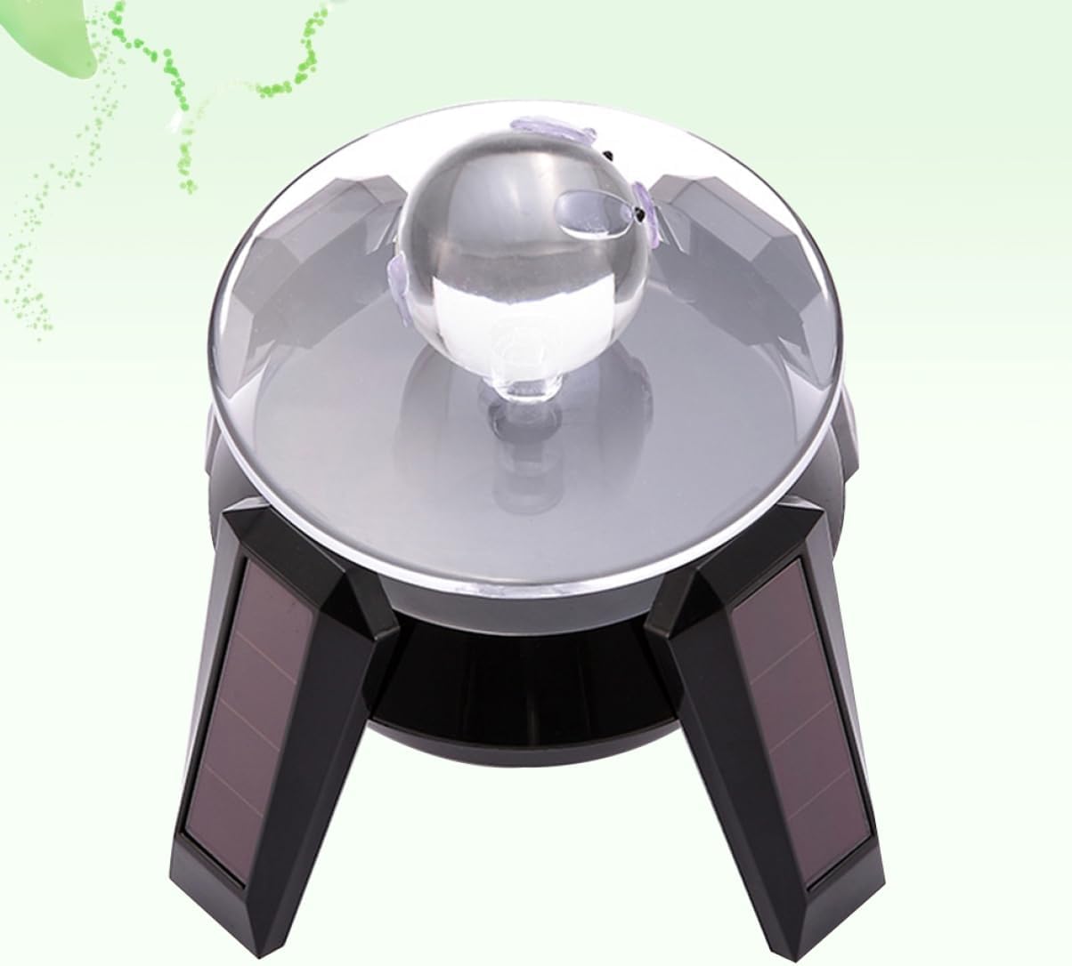 Solar Energy Display Stand Electric Rotating Table for Jewlery Watch Mobile Phone Easy Assembly Carry Random Color