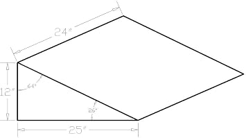 12 Bed Wedge with Memory Foam