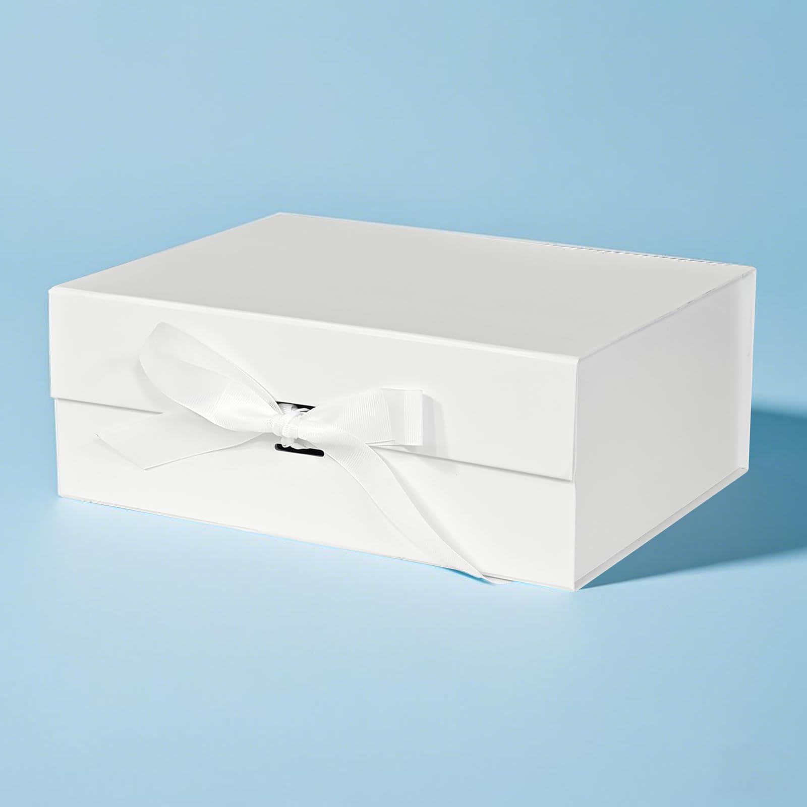 Eeaivnm Magnetische Geschenkbox mit Band, 29 x 22,1 x 10,4 cm, Premium-Karton-Geschenkverpackung für Schmuck, Kosmetik und kleine Geschenke, Hochzeiten, Brautpartys, Abschlussfeiern, Geburtstage und