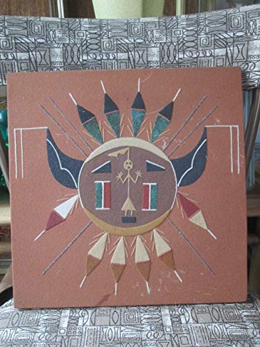 貴重★ネイティブアメリカン　太陽　サンドペイント砂絵　ナバホ族ビンテージアリゾナ Amazon.co.jp: レア！ネイティブアメリカン サンドペイント砂絵
