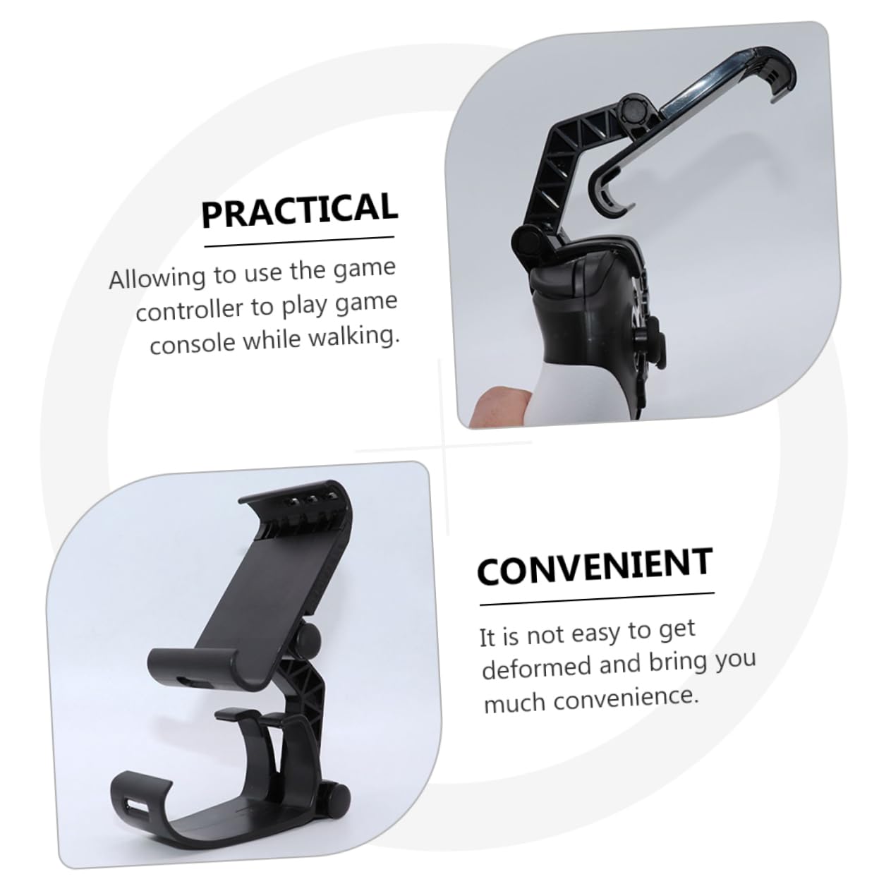 jojofuny 4pezzi Supporto Per Gamepad Per Switch Supporto Per Console Di Gioco Pratico e Facile Da Installare Accessorio Per Giocatori e Amanti Dei Videogiochi