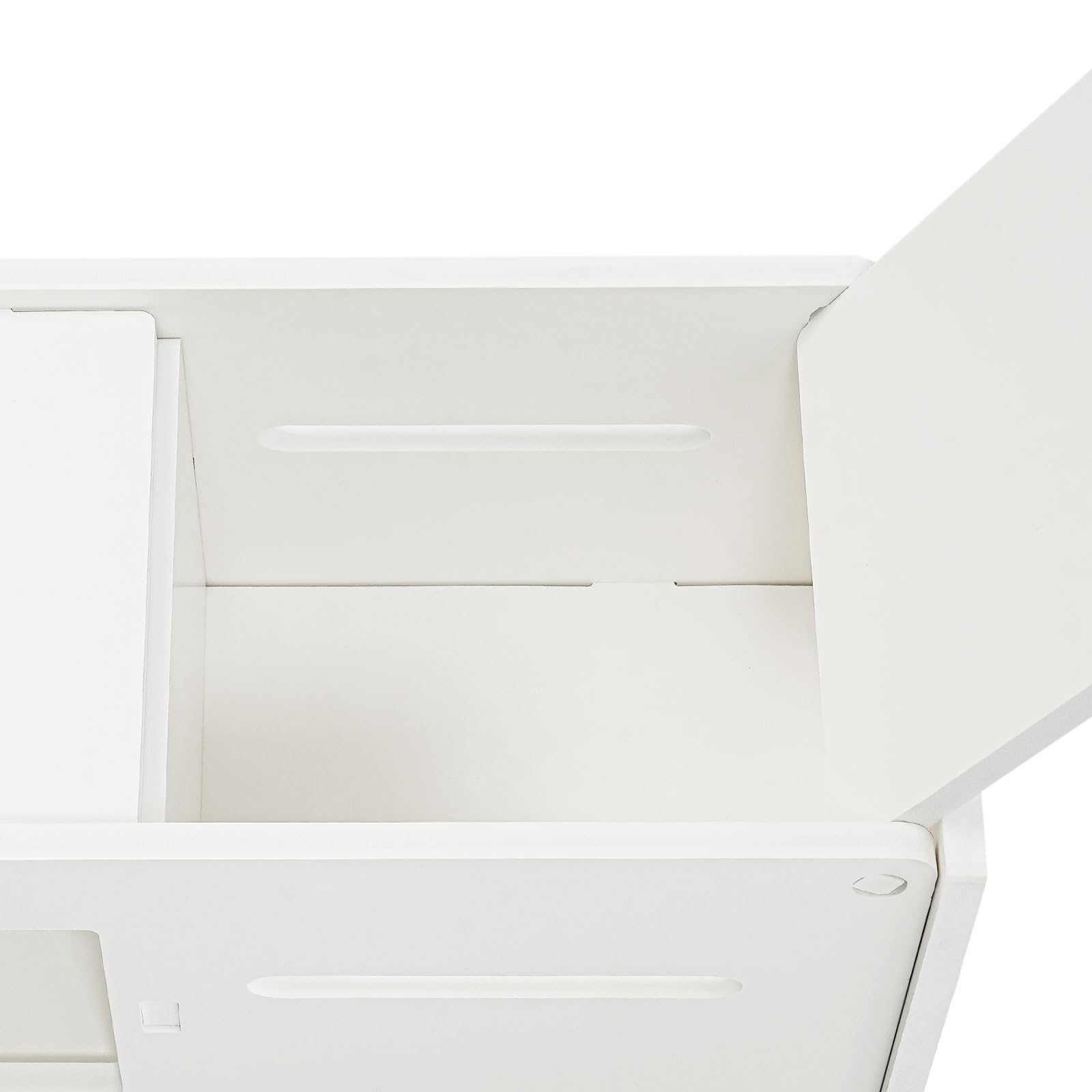 Armadio da bagno sottile larghezza 19,5 cm con 2 cassetti, 1 scomparti aperti e scatola per fazzoletti multiuso per cucina, bagno, 44 x 19,5 x 74 cm