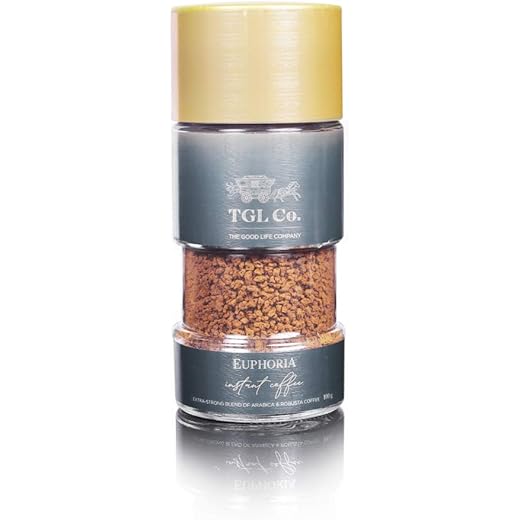 TGL Euphoria Instant Coffee Powder 100 gm Premium Blend of