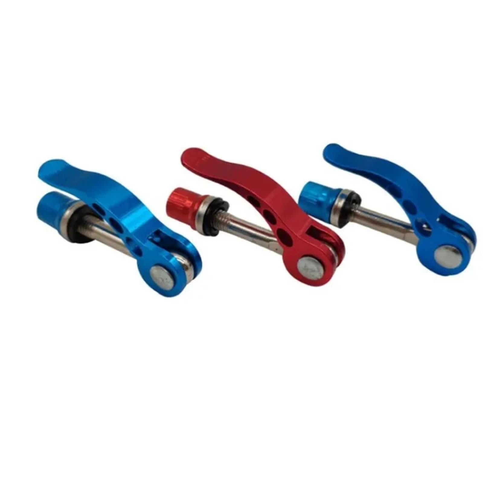 Tornillo de liberación rápida para abrazadera de s 5 Piezas De Abrazaderas Universales For Tubo Asiento Bicicleta Montaña Con Tornillo Liberación Rápida Y Palanca Clip For(5pcs Silver)