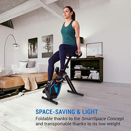 Capital Sports Azura Desk Bike hometrainer, X-Bike/cardiotrainer/cardiofiets/thuiskantoor, vliegwielmassa: 7,5 kg, MagResist: magnetische weerstand (8 niveaus), comfortabele zitgrepen, tafelconsole - Afbeelding 7