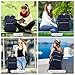 LOVEVOOK 40L Large Travel Backpack for Women Men, 17 Inch Carry on Backpack for Traveling on Airplane, Personal Item Travel Bag Airline Approved, Business Causal Weekender Backpack, Blue-Black