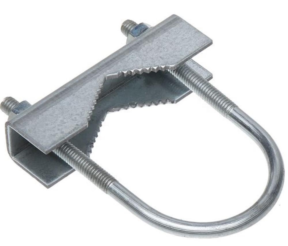NBR U and Cut Clamp U Bolt Antenna Mast Metal Clamp with Nut and Washer -1pcs
