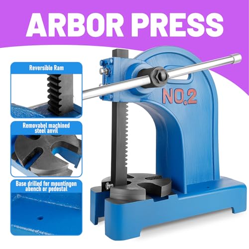Manual Arbor Press, 2 Ton, 8.5