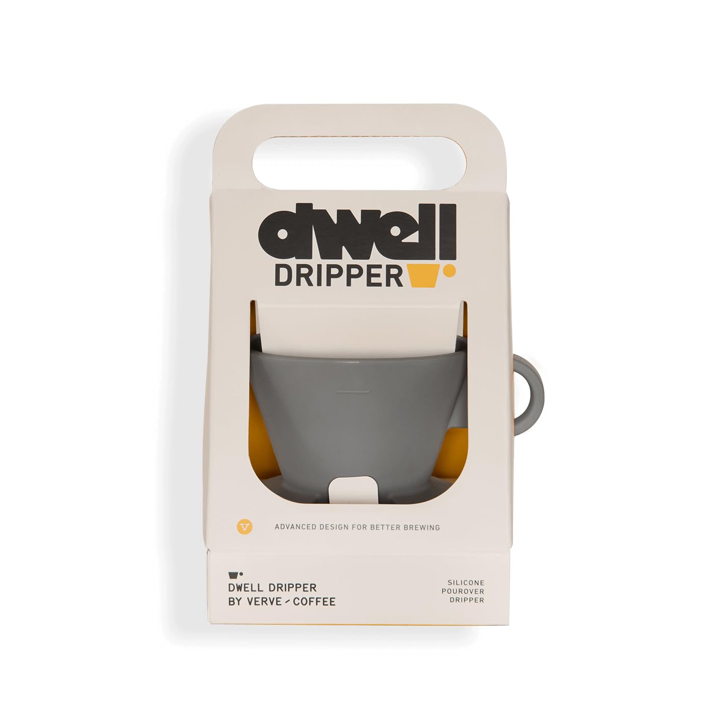 Verve Dwell Dripper Pour Over Coffee Maker, Non-Electric Manual Brew Maker (Grau)