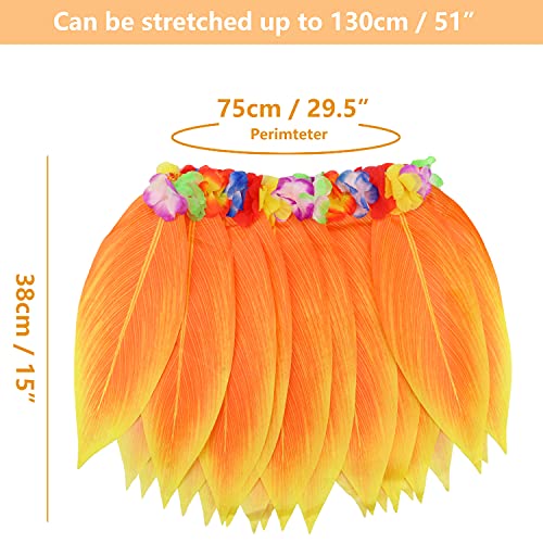 Set di 5 fogli di hula rock e leis hawaiano, hula