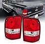 AmeriLite for 2001-2011 Ford Ranger Pickup Factory Style Crystal Red Replacement Tail Light Assembly Set - Passenger and Driver Side