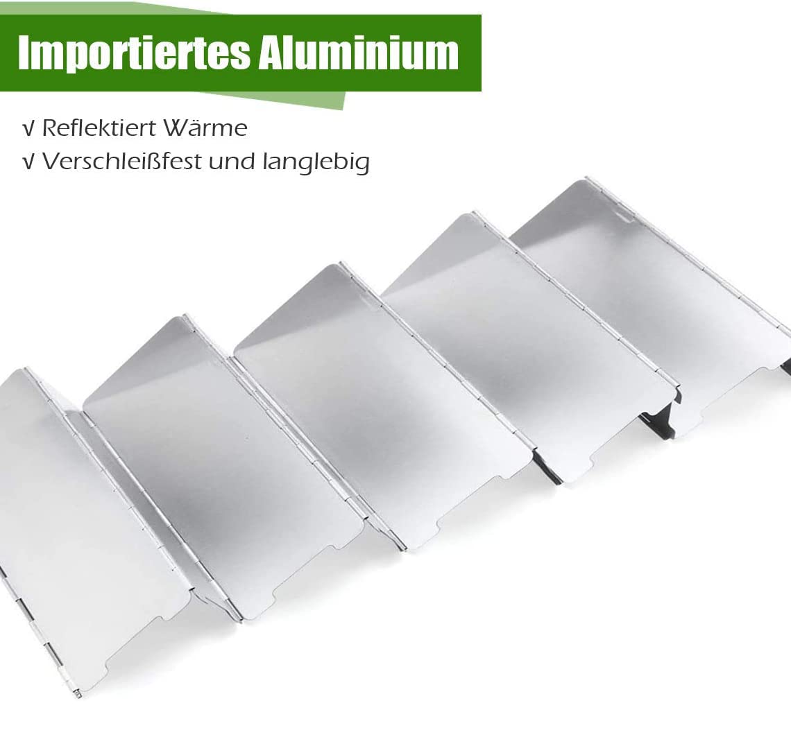 Klappbar Camping Gaskocher Windschutz (Neu (gemäss Beschreibung)) In