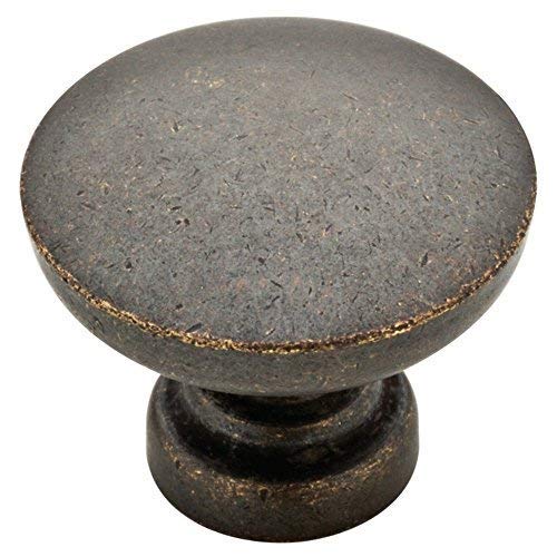 Franklin Brass Flat Top Round Kitchen Cabinet Knobs Or Drawer Knobs 1-3/16" (30Mm), 10-Pack Warm Chestnut Cabinet Hardware P29523K-Wcn-B #TOP2